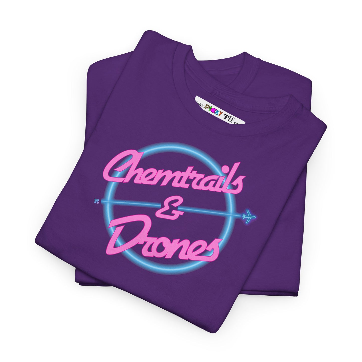Chemtrails & Drones Unisex Heavy Cotton Tee