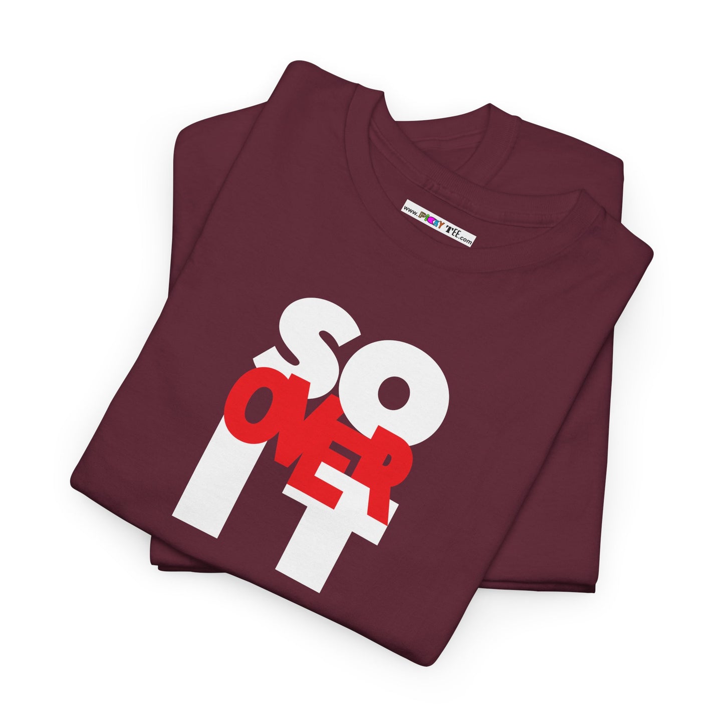SO OVER IT Unisex Heavy Cotton Tee