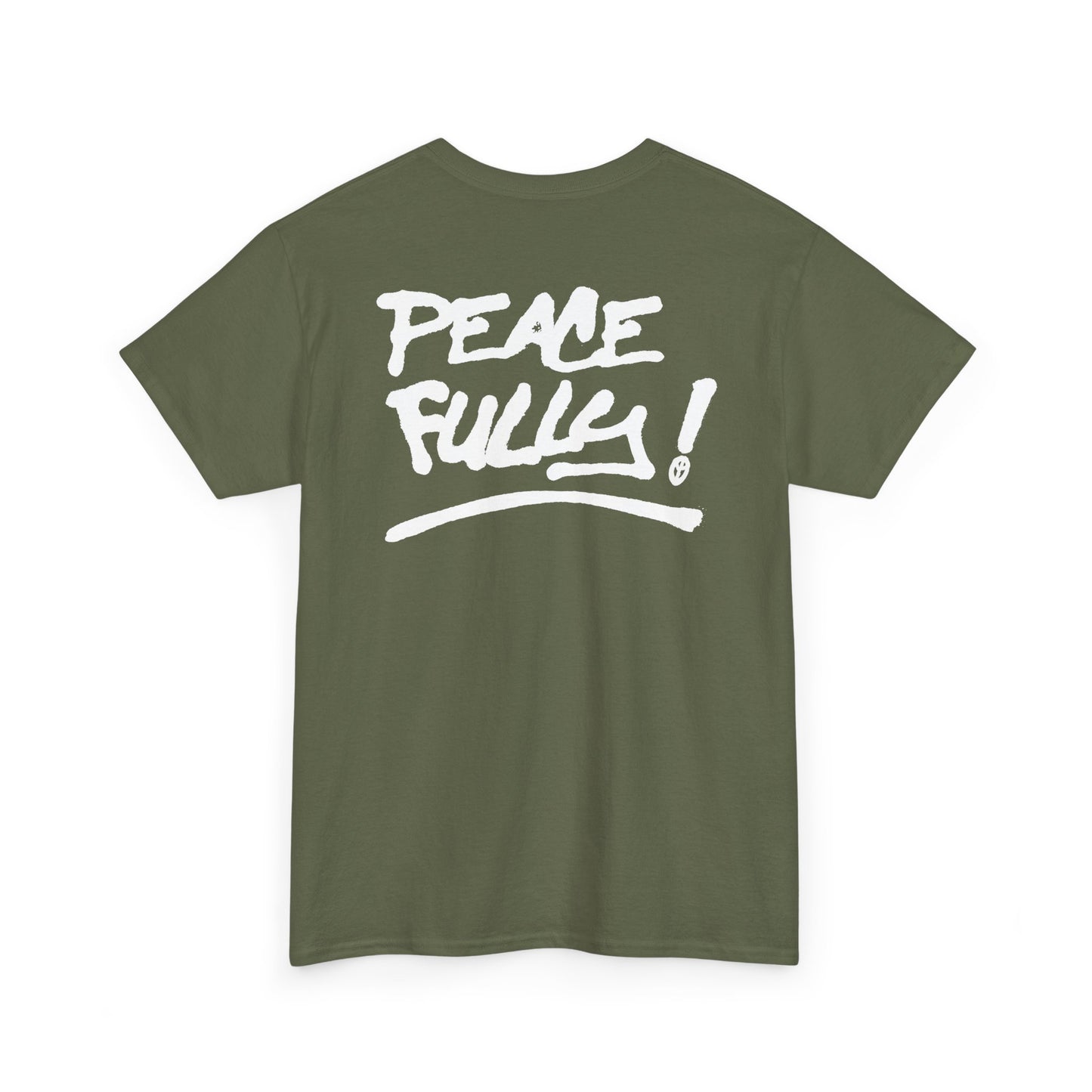 PEACEFULLY! Unisex Heavy Cotton Tee