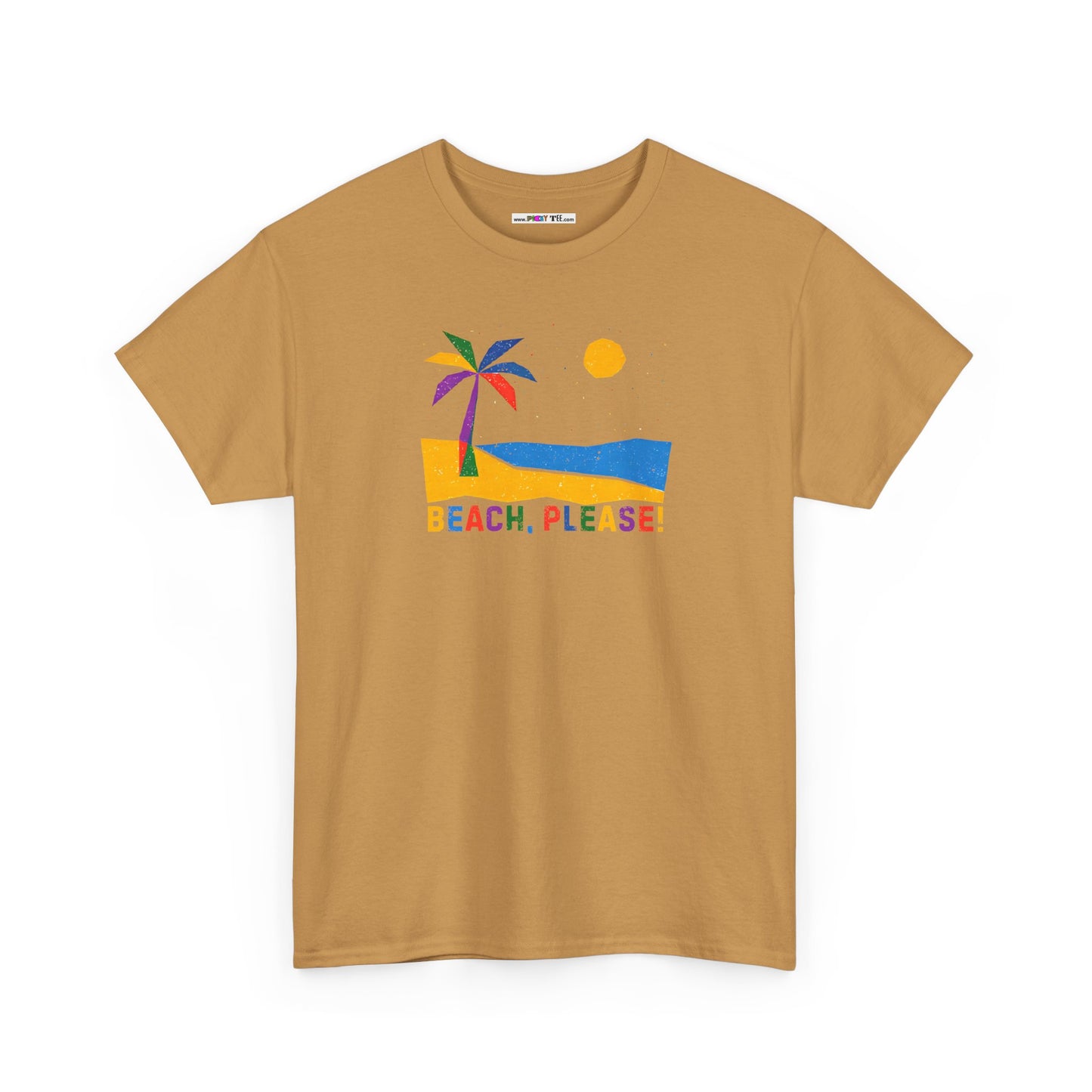BEACH, PLEASE! Unisex Heavy Cotton Tee