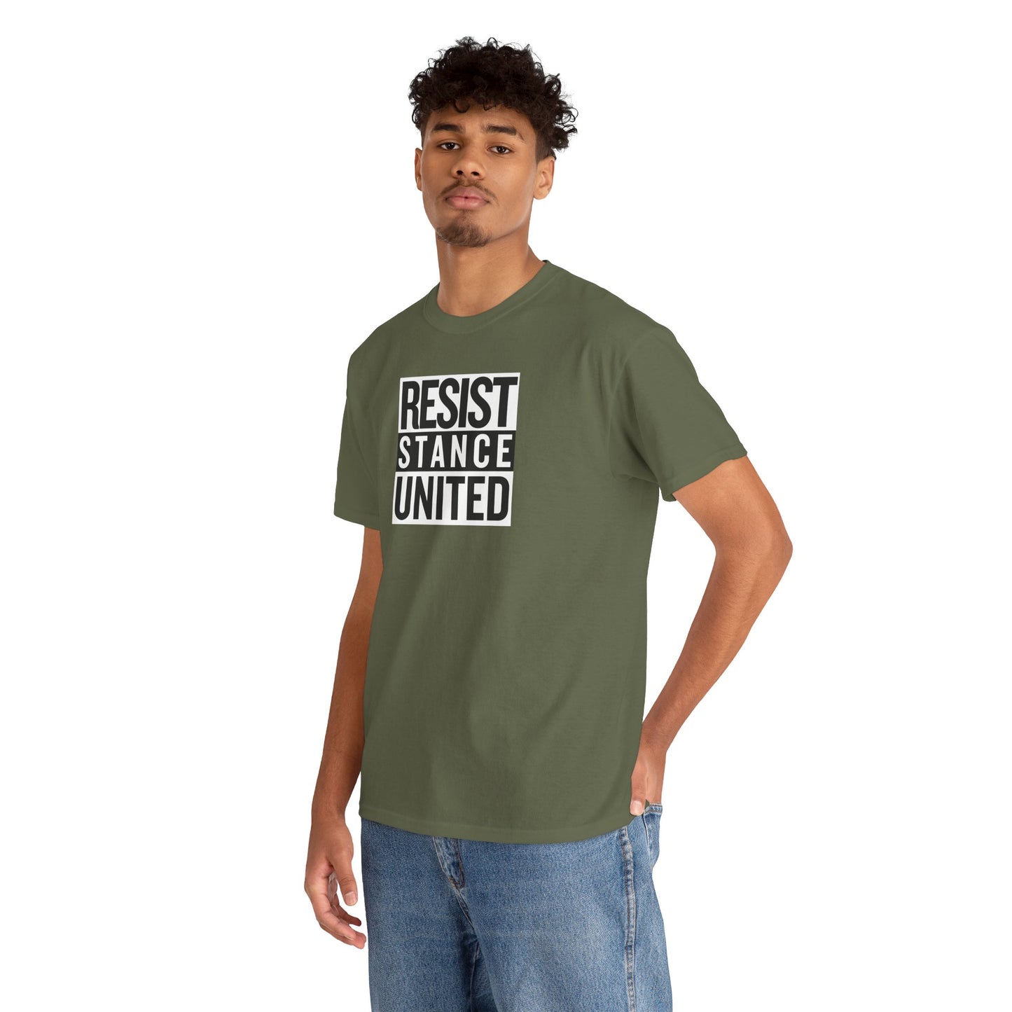 RESIST STANCE UNITED Unisex Heavy Cotton Tee