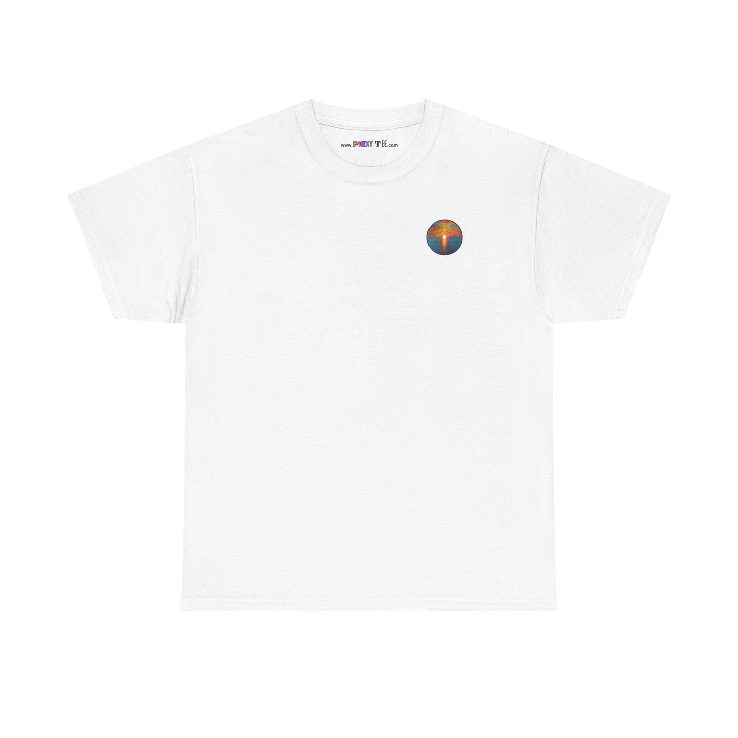 SUN SETS & SEA Unisex Heavy Cotton Tee