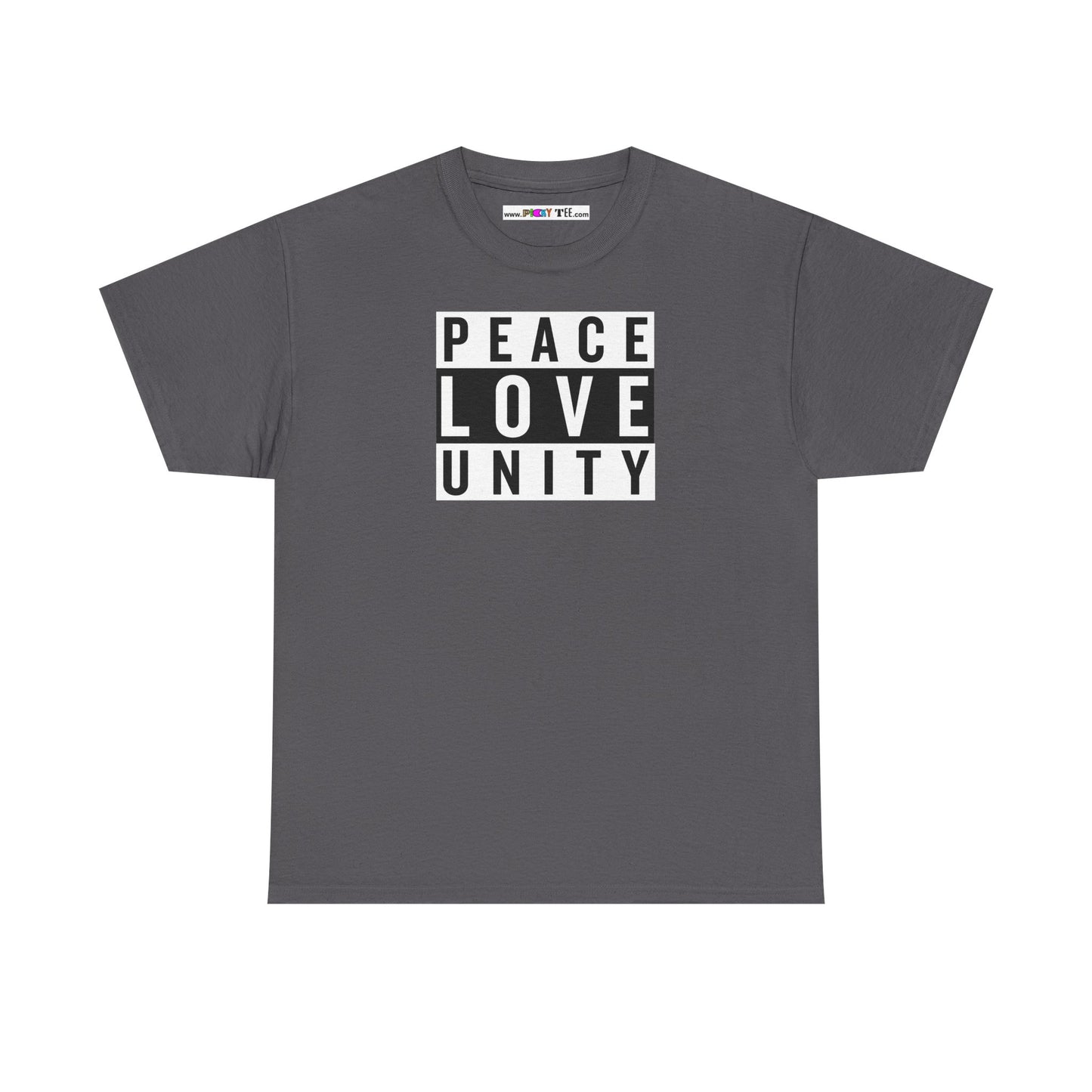 PEACELOVEUNITY Unisex Heavy Cotton Tee