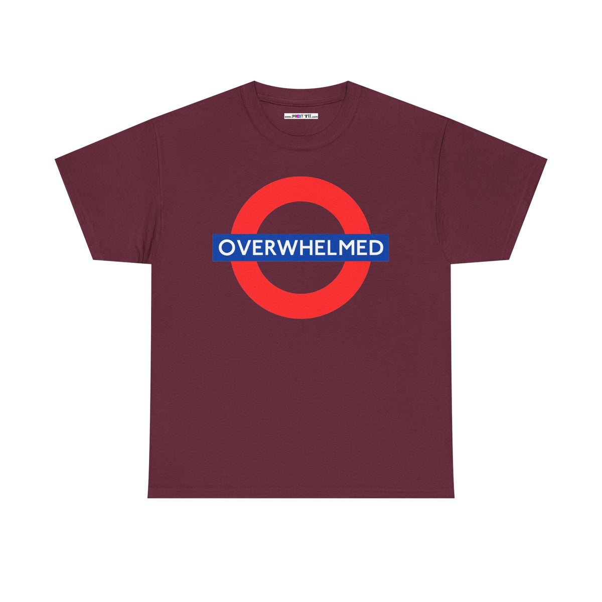 OVERWHELMED Unisex Heavy Cotton Tee