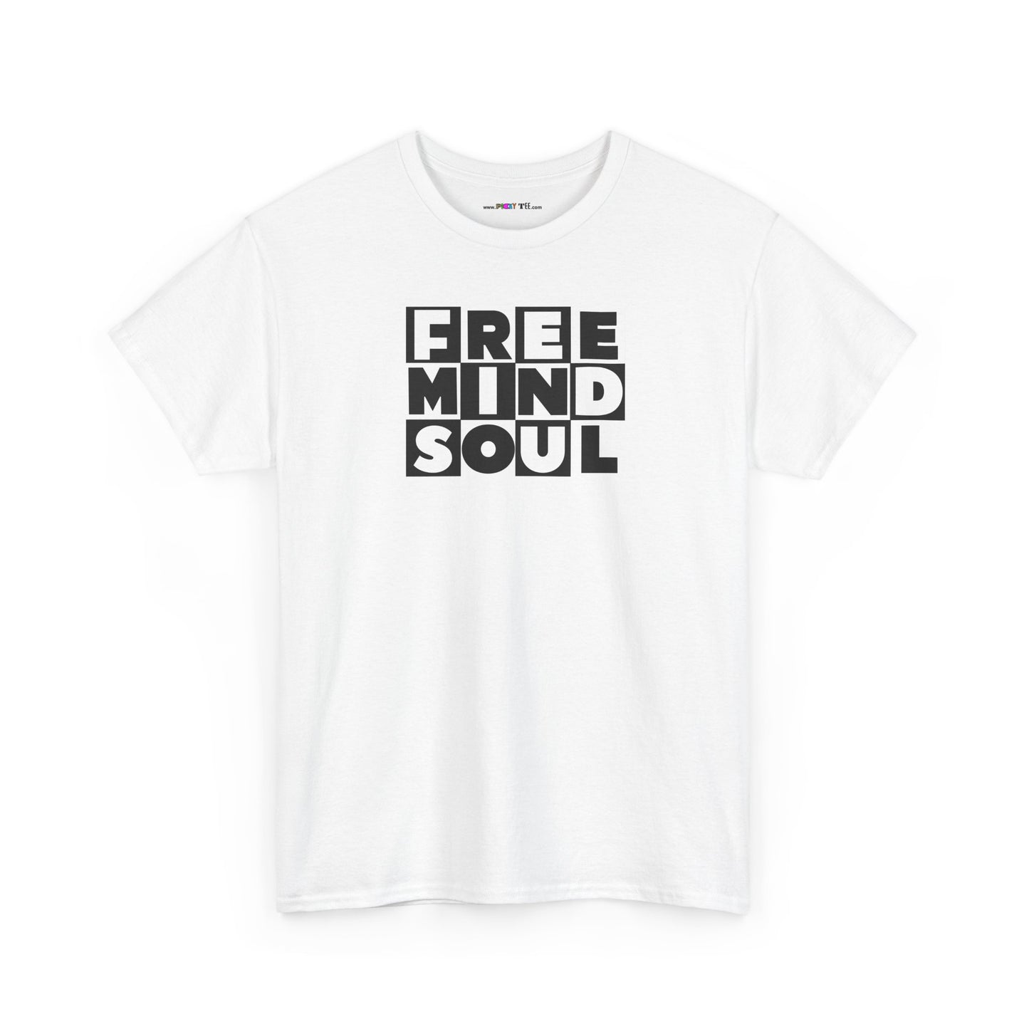 FREE MIND SOUL Unisex Heavy Cotton Tee