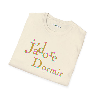 J'adore Dormir Unisex Softstyle 100% Cotton T-Shirt