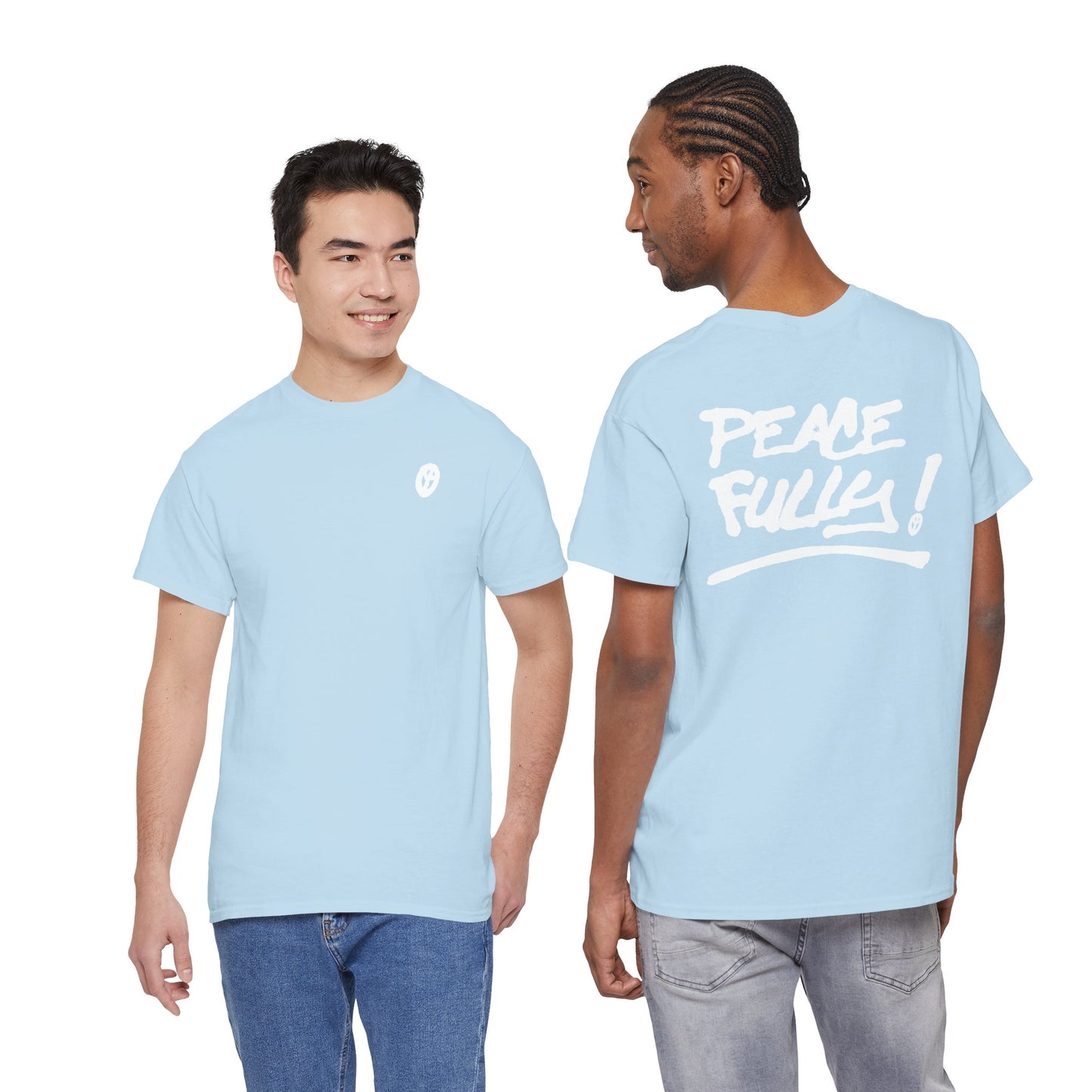 PEACEFULLY! Unisex Heavy Cotton Tee