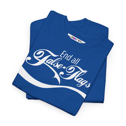 End all False Flags Unisex Heavy Cotton Tee