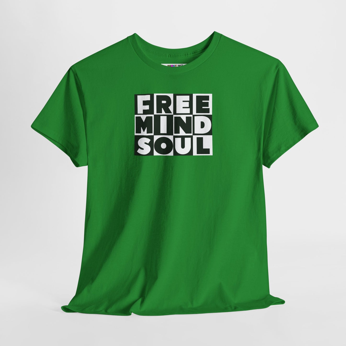 FREE MIND SOUL Unisex Heavy Cotton Tee