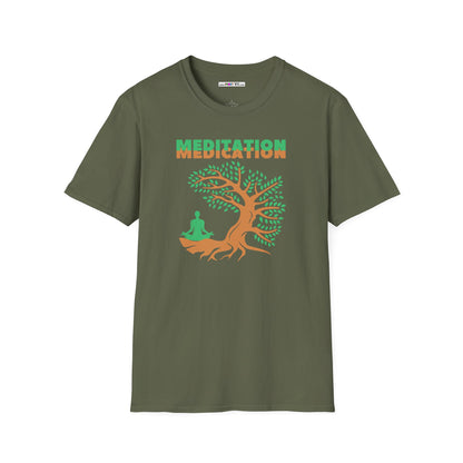 MEDITATION MEDICATION Unisex Softstyle 100% Cotton T-Shirt