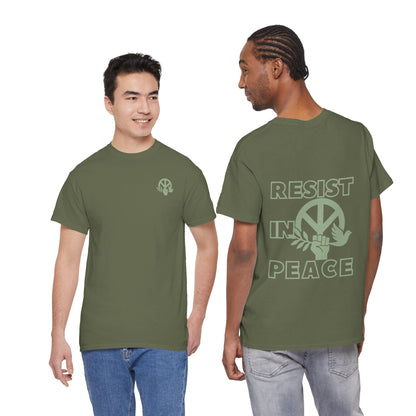 RESIST IN PEACE Unisex Heavy Cotton Tee
