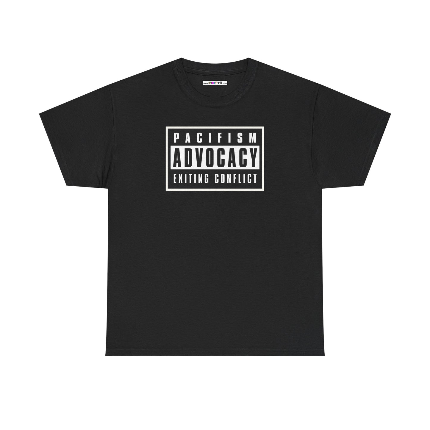 PACIFISM ADVOCACY EXITING CONFLICT Unisex Heavy Cotton Tee