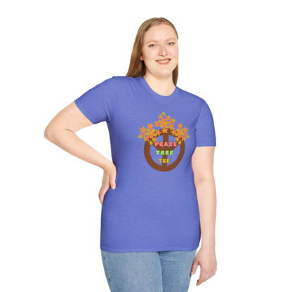 PEACE TREE TEE Unisex Softstyle 100% Cotton T-Shirt