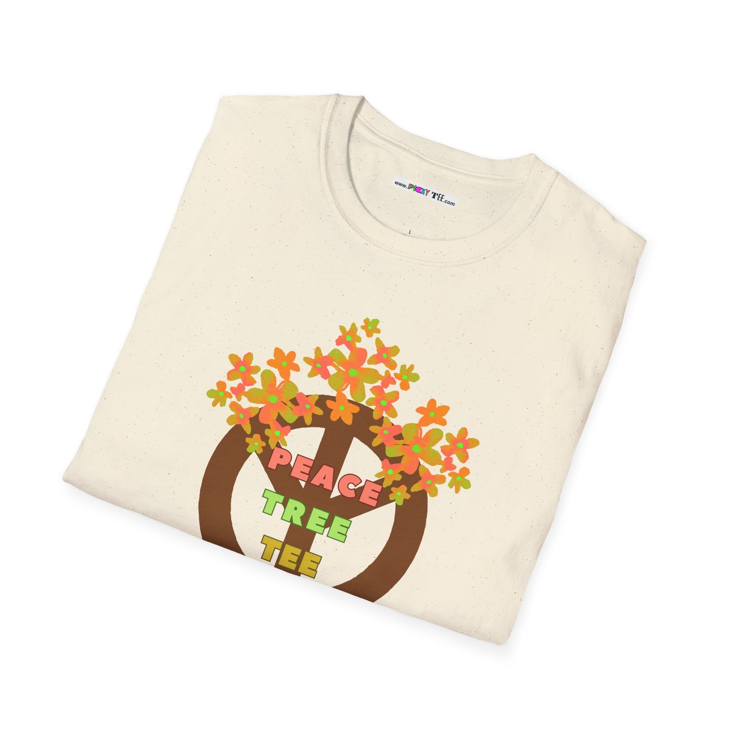 PEACE TREE TEE Unisex Softstyle 100% Cotton T-Shirt