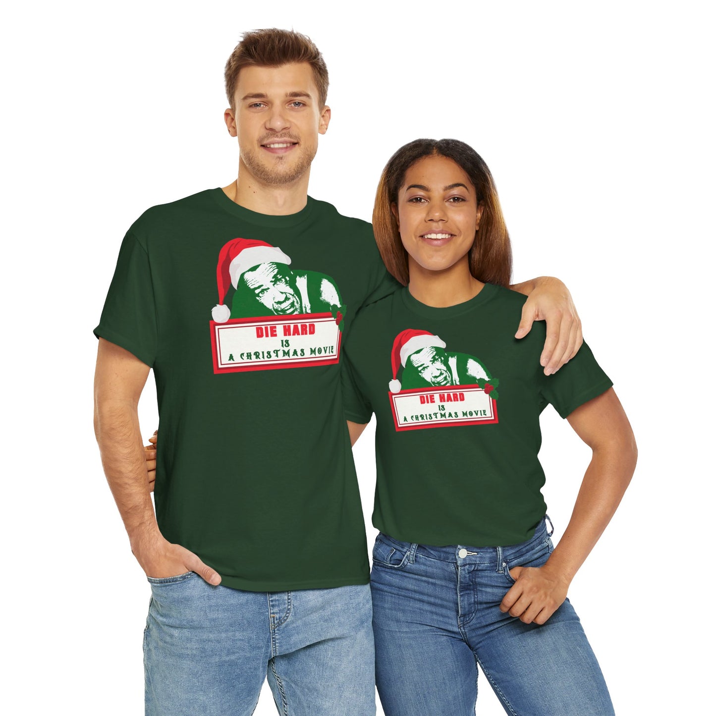 DIE HARD IS A CHRISTMAS MOVIE Unisex Heavy Cotton Tee