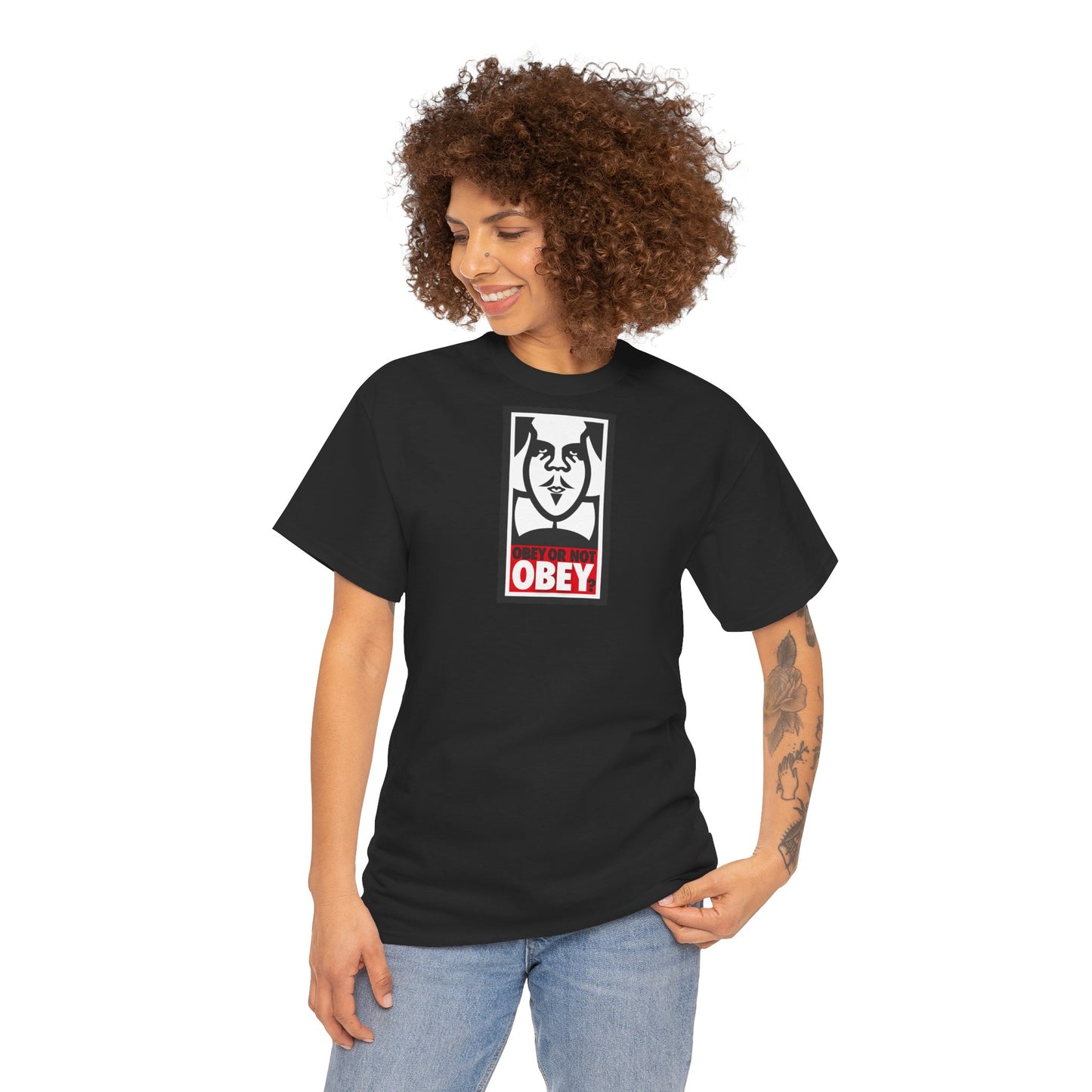 OBEY OR NOT OBEY? Unisex Heavy Cotton Tee