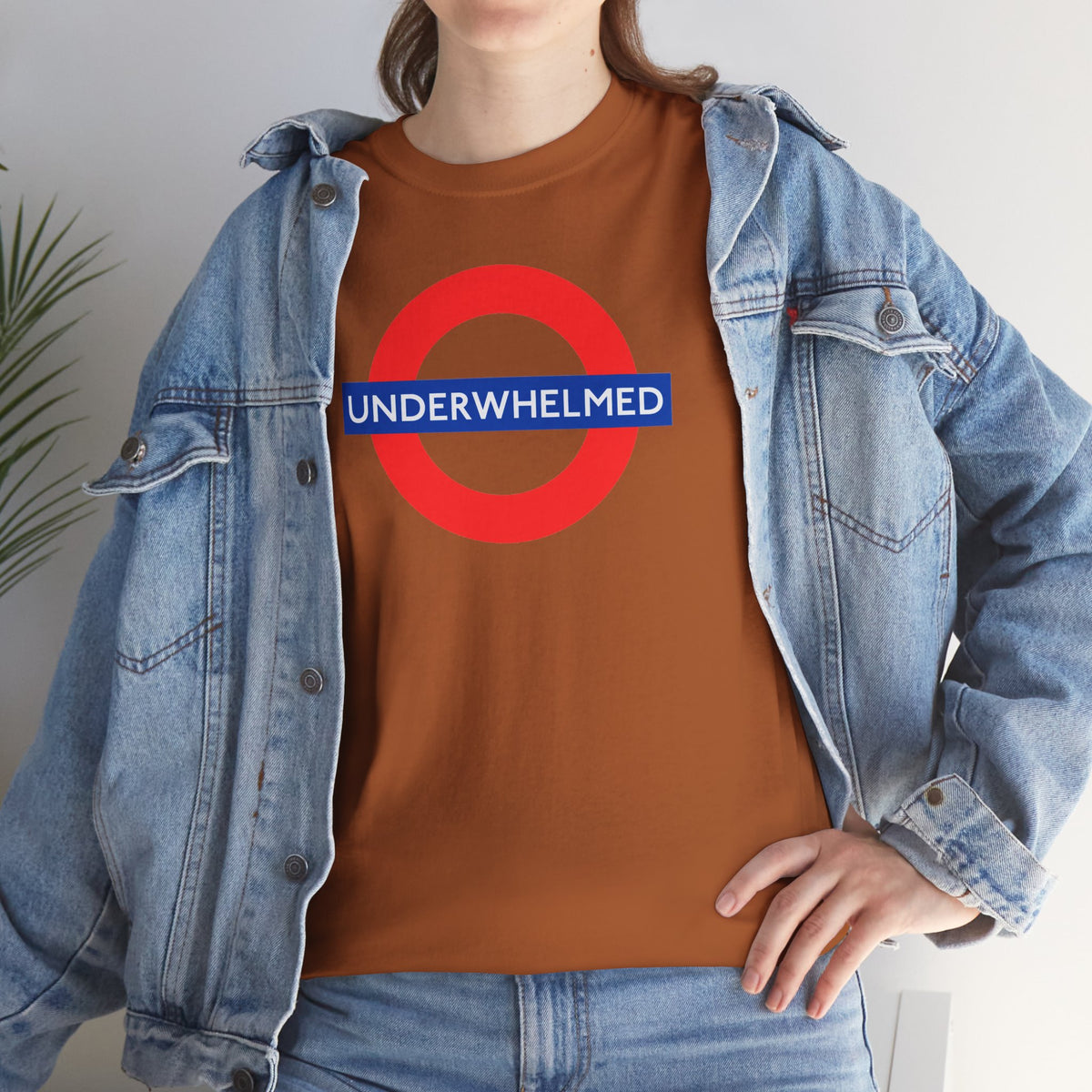 UNDERWHELMED Unisex Heavy Cotton Tee