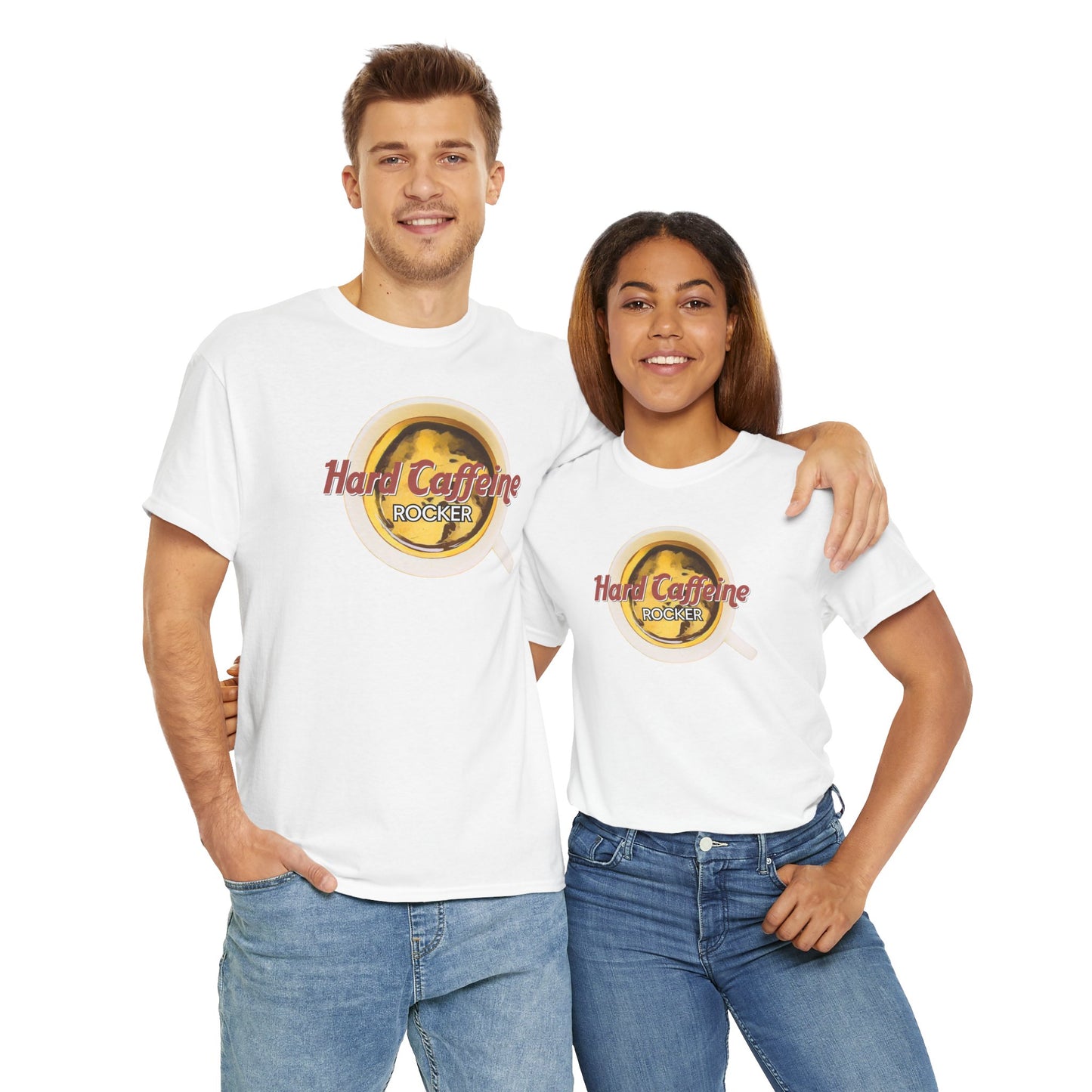 Hard Caffeine ROCKER Unisex Heavy Cotton Tee