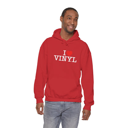 I ❤️ VINYL Unisex Heavy Blend™ Hooded Sweatshirt