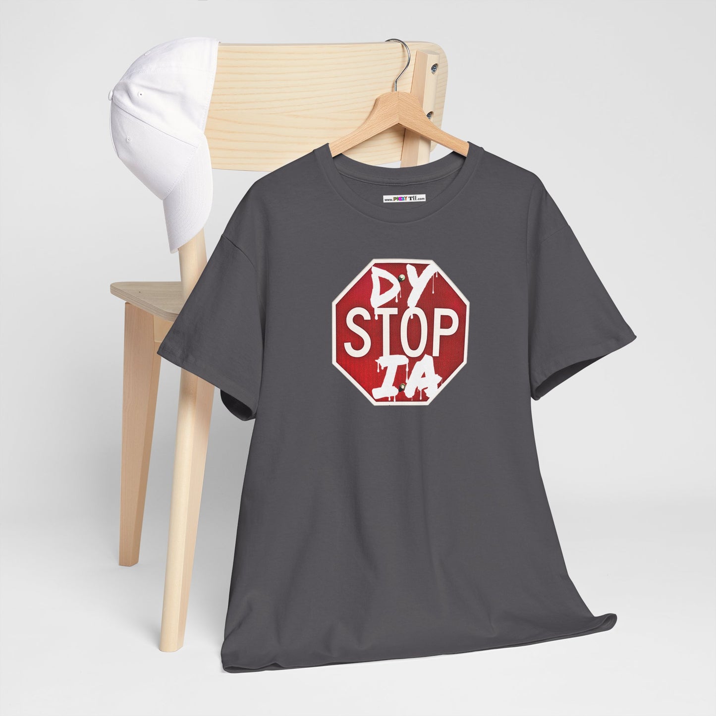 STOP DYSTOPIA Unisex Heavy Cotton Tee