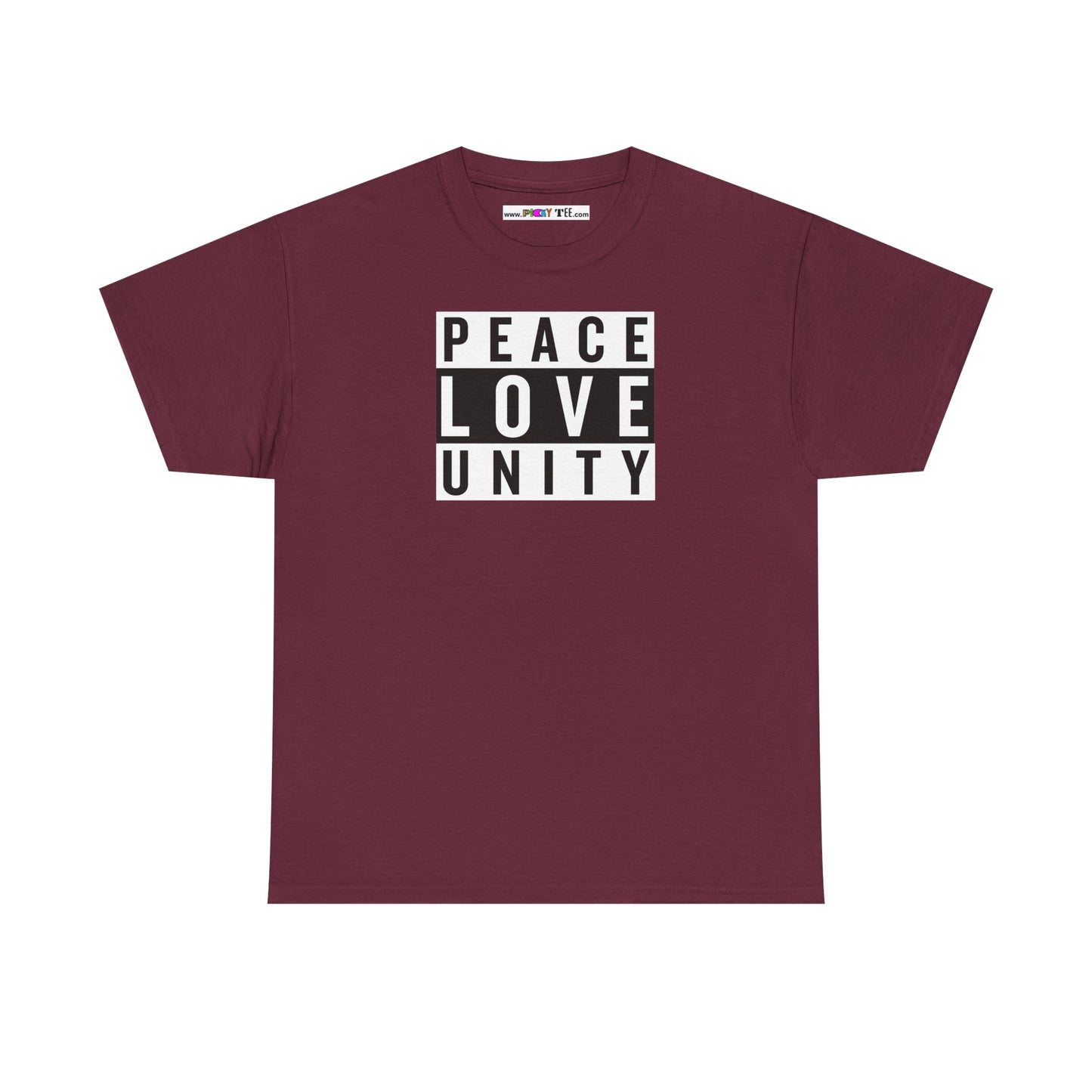 PEACELOVEUNITY Unisex Heavy Cotton Tee