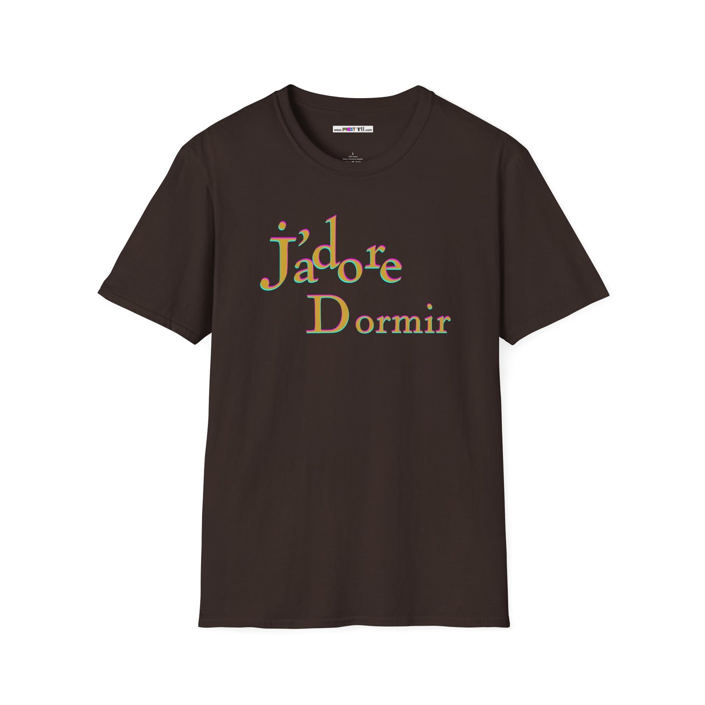 J'adore Dormir Unisex Softstyle 100% Cotton T-Shirt