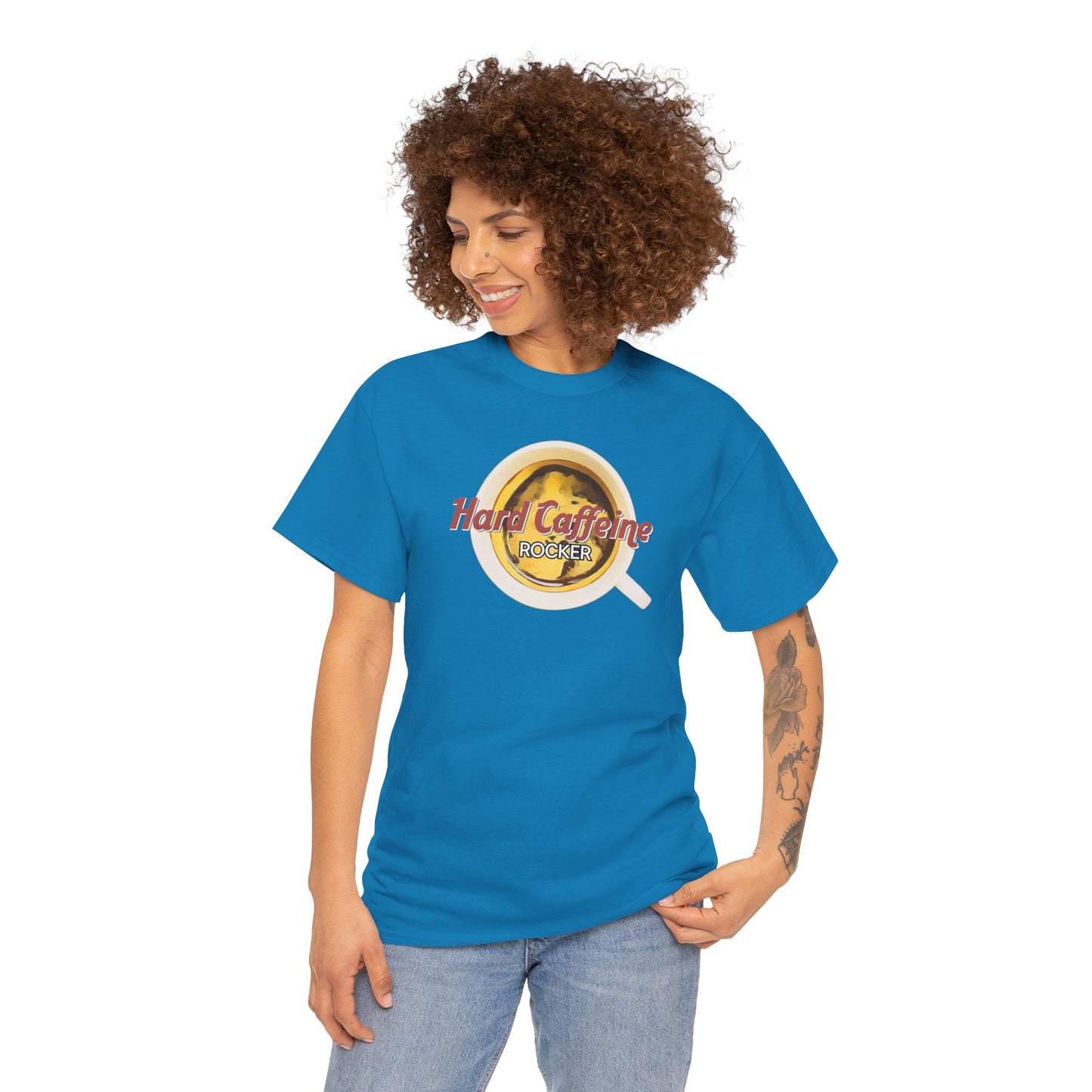 Hard Caffeine ROCKER Unisex Heavy Cotton Tee