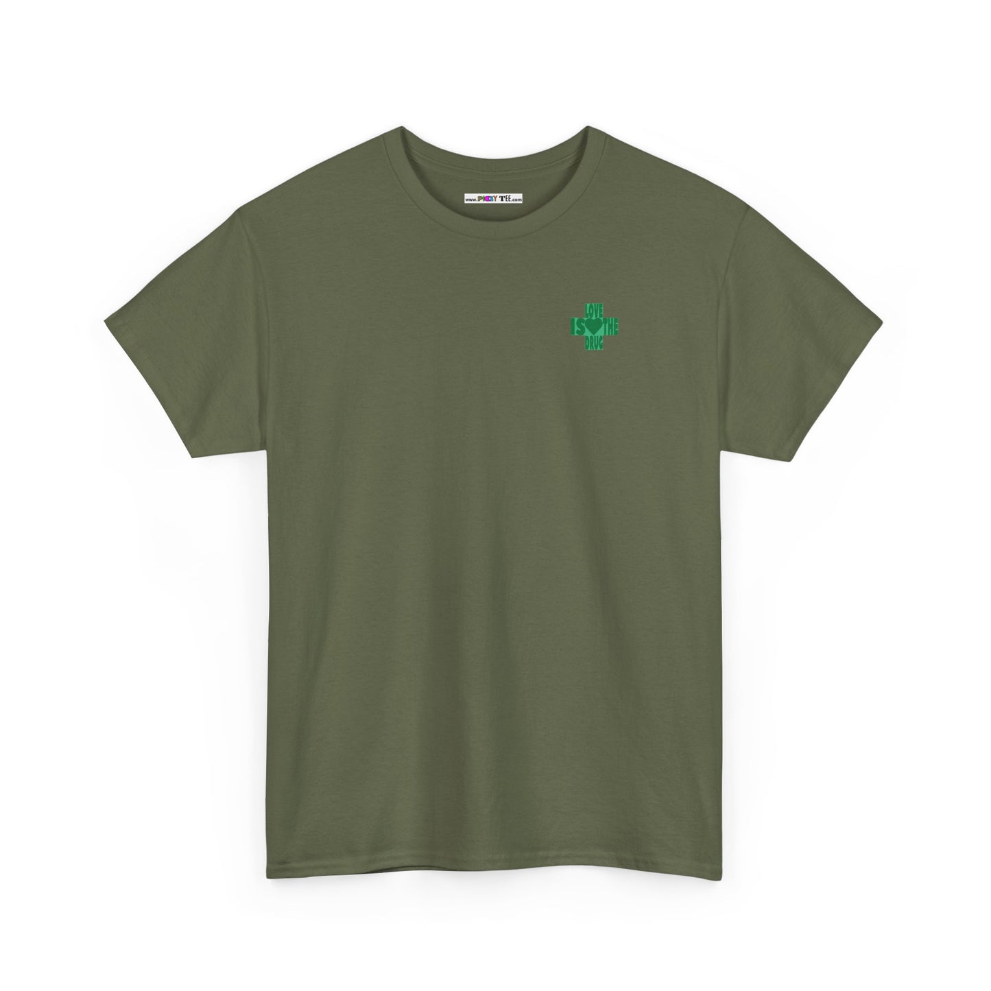 LOVE IS THE DRUG Unisex Heavy Cotton Tee