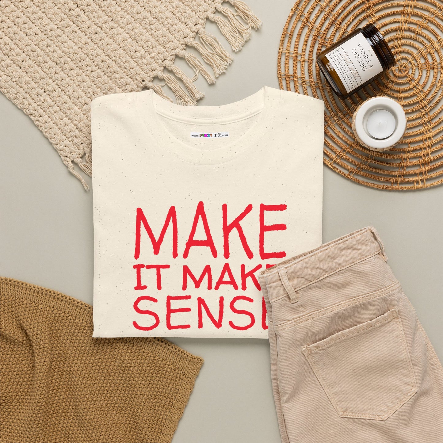 MAKE IT MAKE SENSE Unisex Heavy Cotton Tee