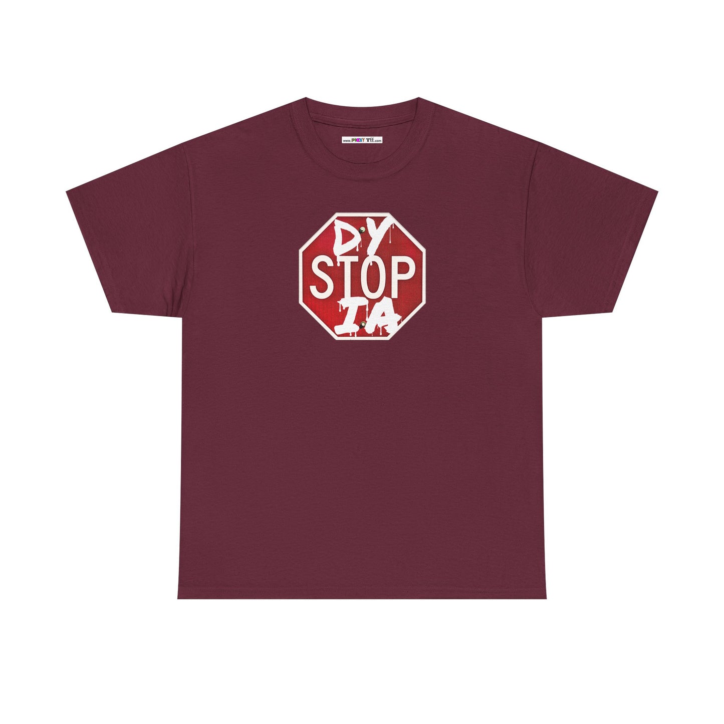 STOP DYSTOPIA Unisex Heavy Cotton Tee