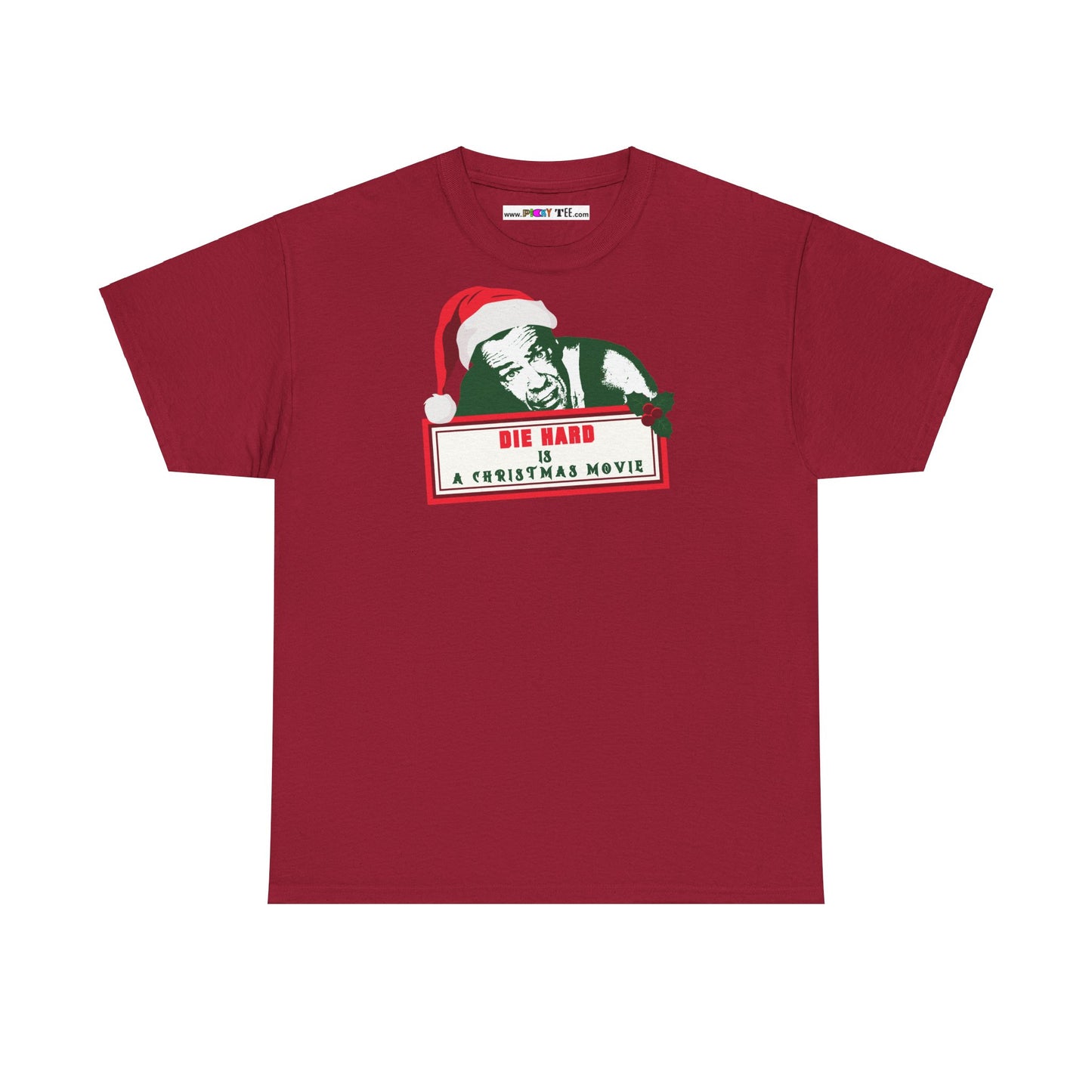 DIE HARD IS A CHRISTMAS MOVIE Unisex Heavy Cotton Tee