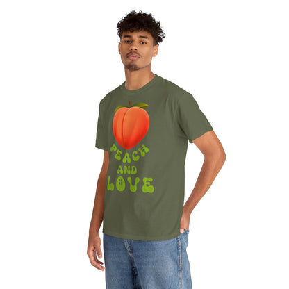 PEACH AND LOVE Unisex Heavy Cotton Tee