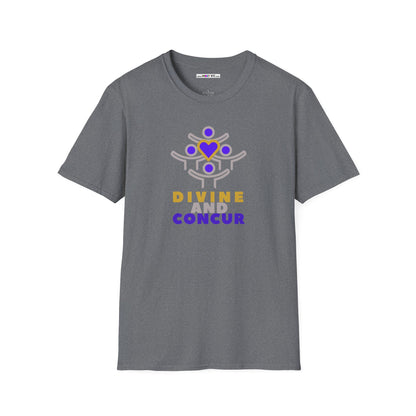 DIVINE AND CONCUR Unisex Softstyle 100% Cotton T-Shirt