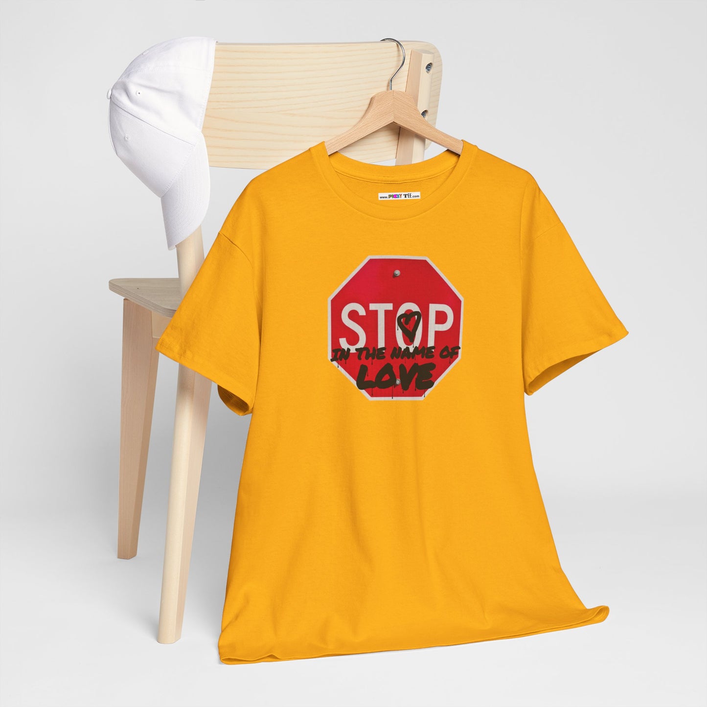 STOP in the name of love Unisex Heavy Cotton Tee