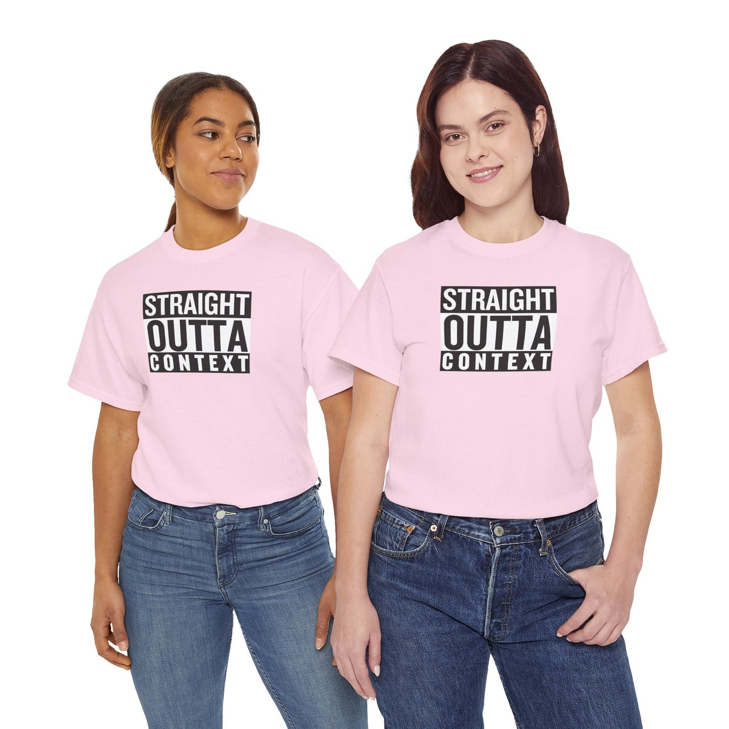 STRAIGHT OUTTA CONTEXT Unisex Heavy Cotton Tee