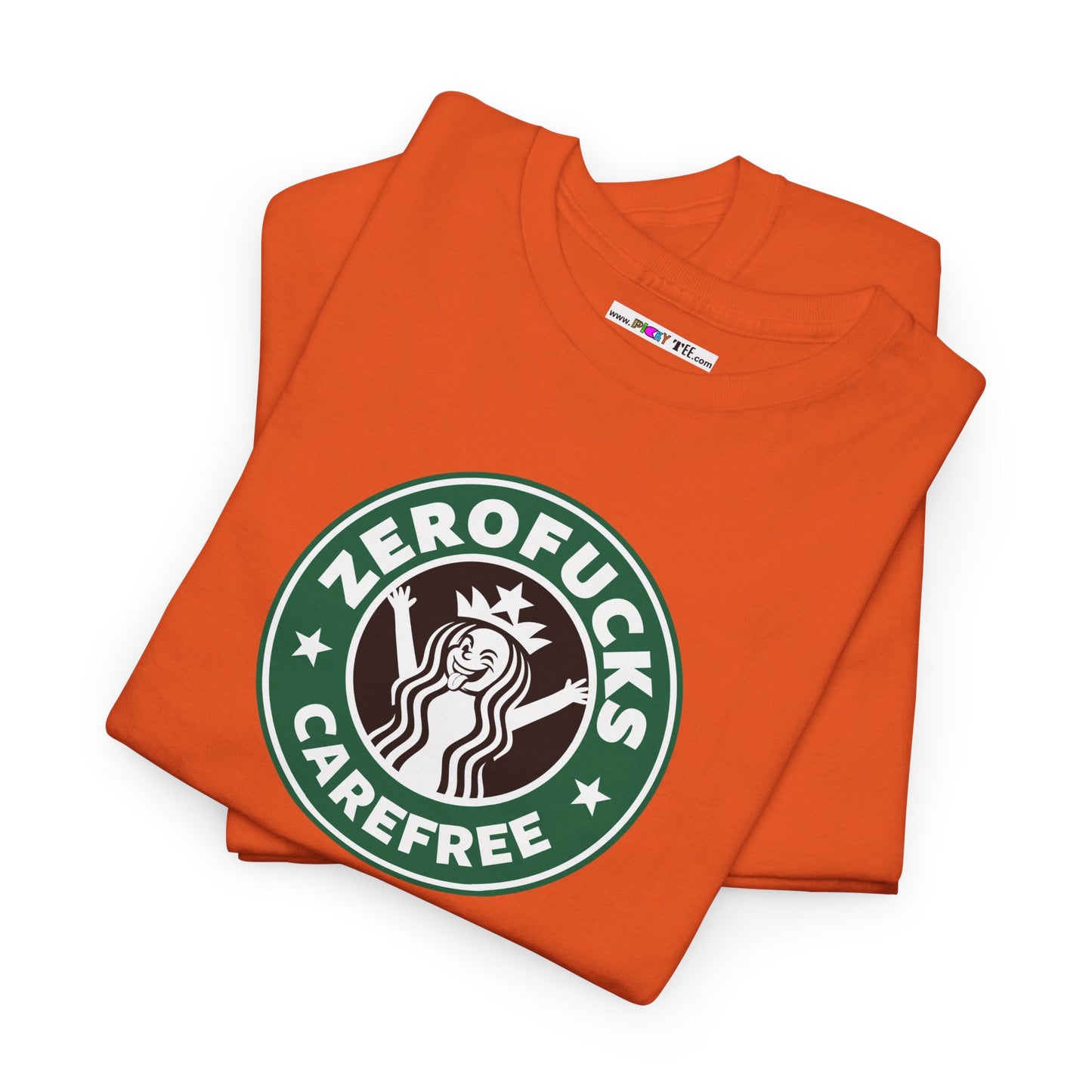 ZEROFUCKS CAREFREE Unisex Heavy Cotton Tee