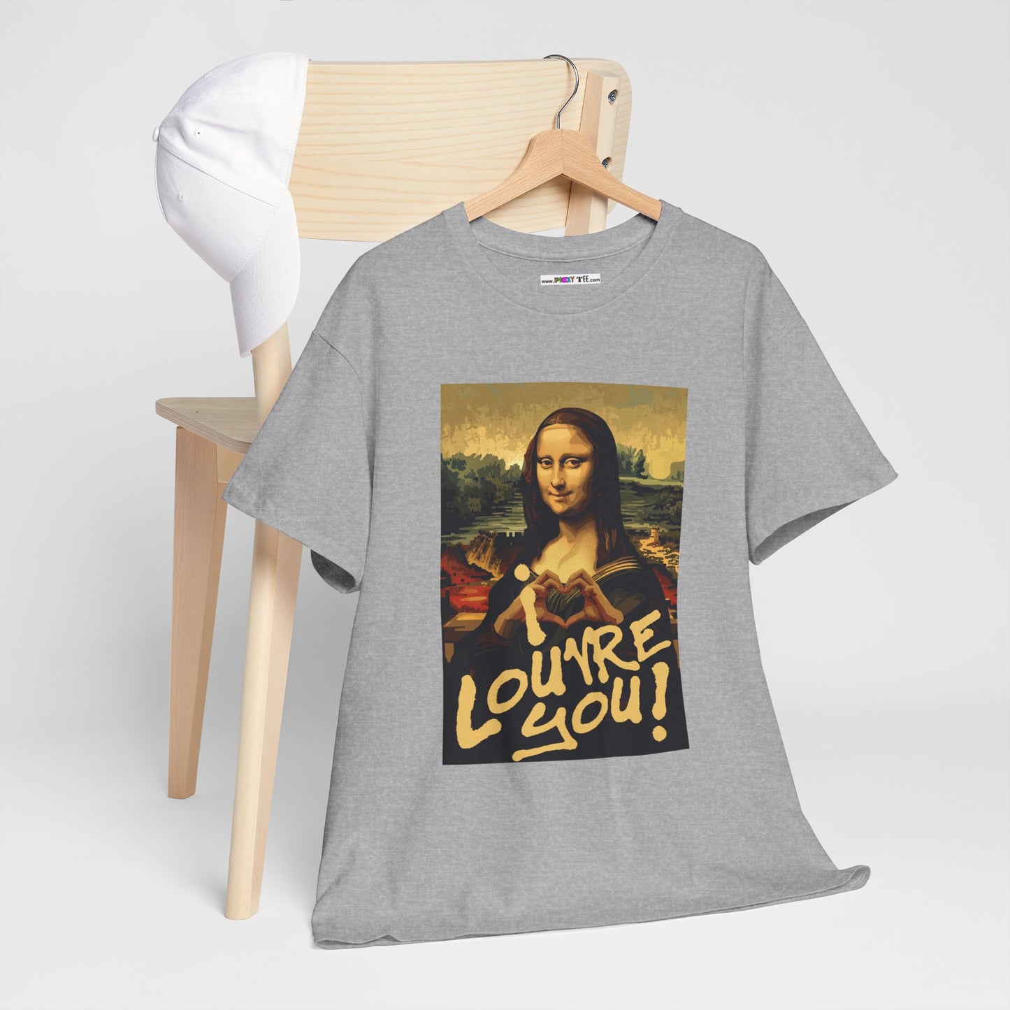 I LOUVRE YOU! Unisex Heavy Cotton Tee
