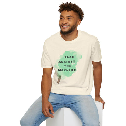 SAGE AGAINST THE MACHINE Unisex Softstyle 100% Cotton T-Shirt