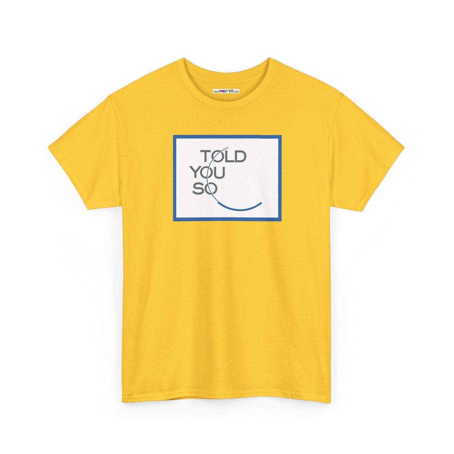 TOLD YOU SO Unisex Heavy Cotton Tee