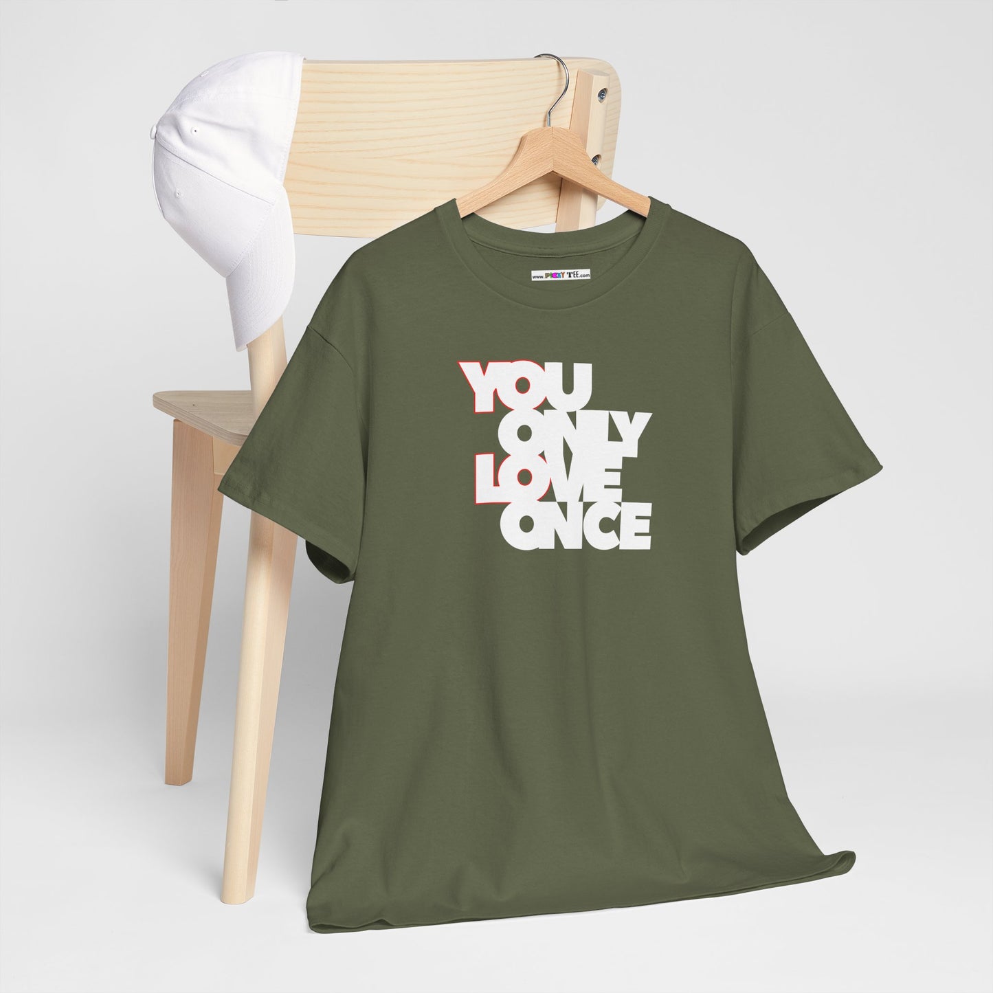 YOLO - YOU ONLY LOVE ONCE Unisex Heavy Cotton Tee