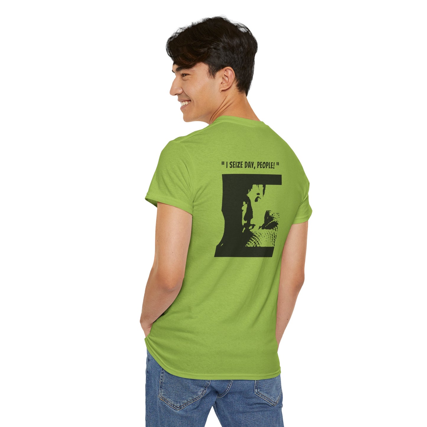 CARPE DIEM "I SEIZE DAY, PEOPLE" Unisex Heavy Cotton Tee