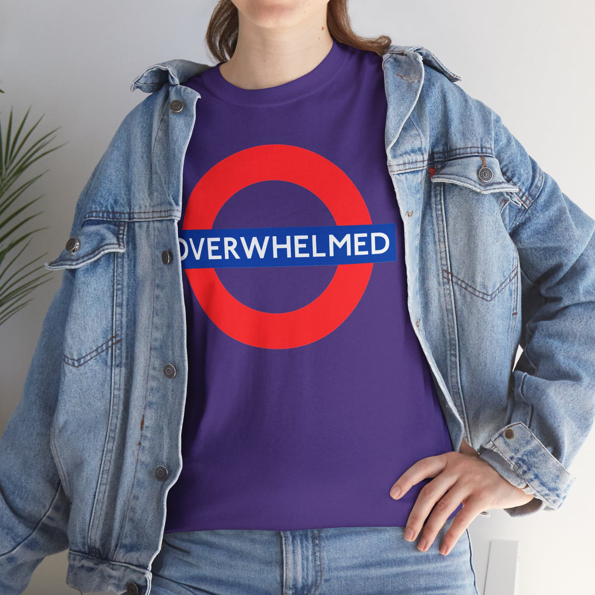 OVERWHELMED Unisex Heavy Cotton Tee