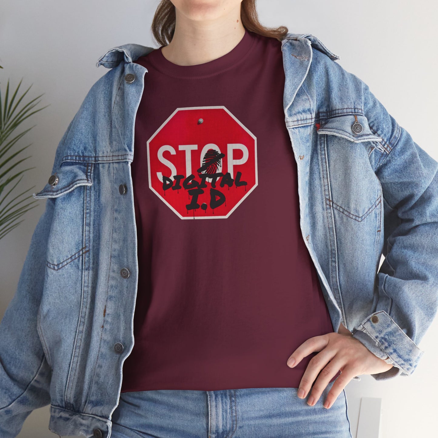 STOP digital i.d Unisex Heavy Cotton Tee
