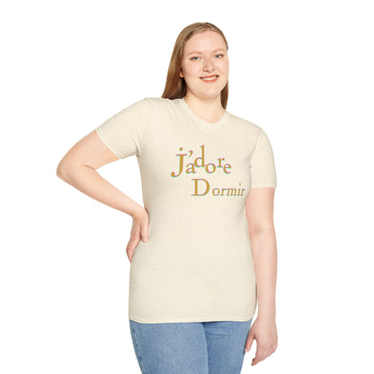 J'adore Dormir Unisex Softstyle 100% Cotton T-Shirt