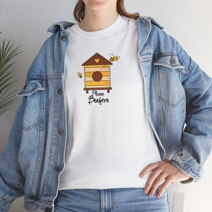 Please Beehive Unisex Heavy Cotton Tee