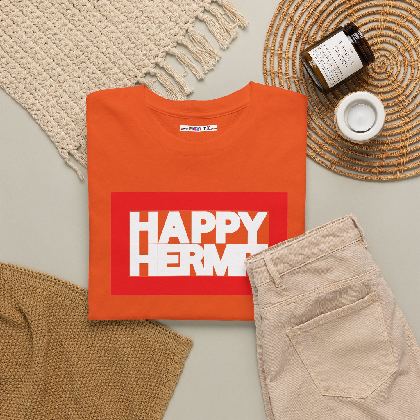 HAPPY HERMIT Unisex Heavy Cotton Tee