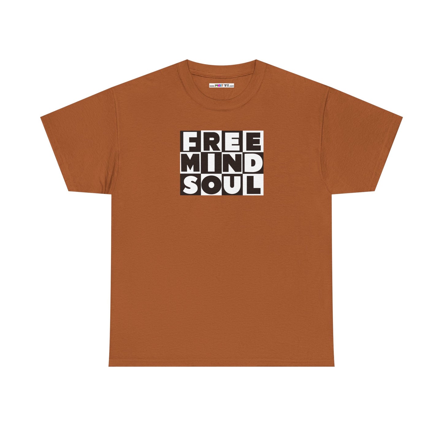 FREE MIND SOUL Unisex Heavy Cotton Tee