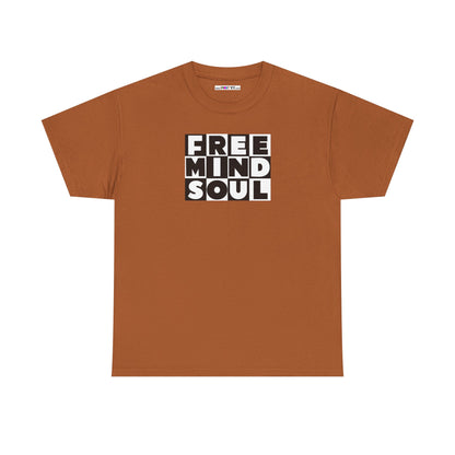FREE MIND SOUL Unisex Heavy Cotton Tee