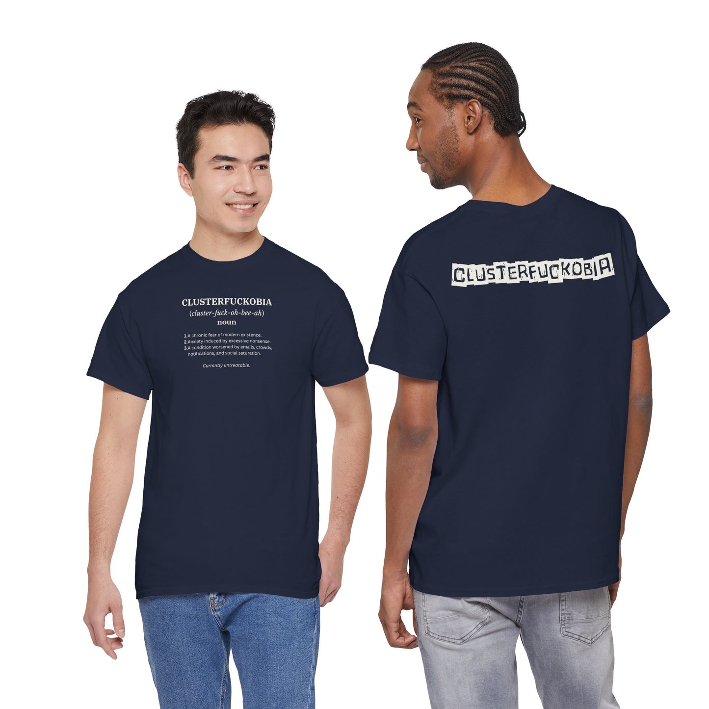 CLUSTERFUCKOBIA Unisex Heavy Cotton Tee