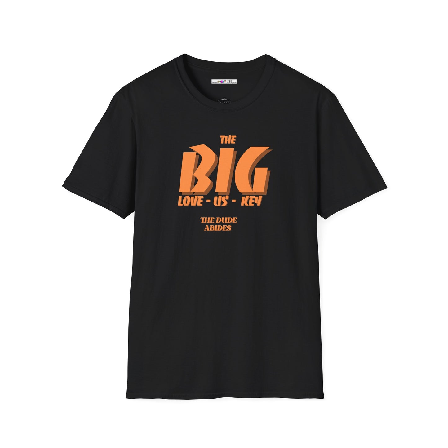 THE BIG LOVE-US-KEY Unisex Softstyle 100% Cotton T-Shirt